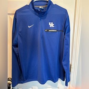 Nike Dri-Fit University of Kentucky Wildcats 1/4 Zip Size Large